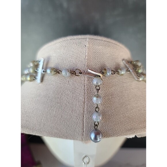 Multistrand Adjustable Beaded Necklace Vintage Japan Costume Jewelry, READ - Picture 4 of 10